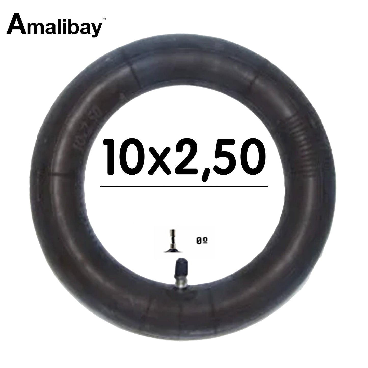 Chambre à air 10X2.5 (valve droite)  Amalibay